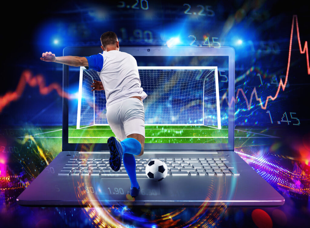 Online football bet and analytics and statistics for soccer